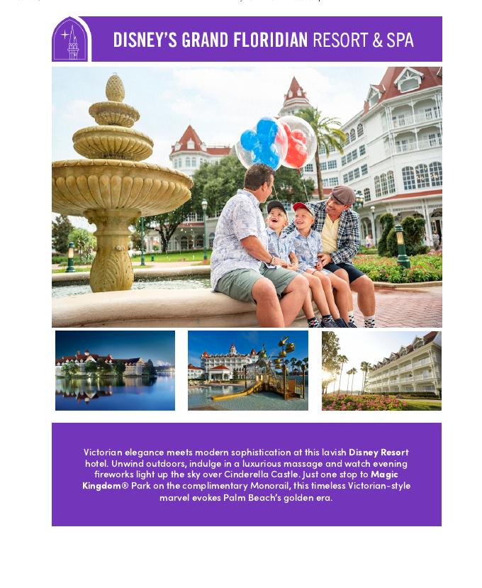 Disney's Grand Floridian Resort & Spa brochure cover
