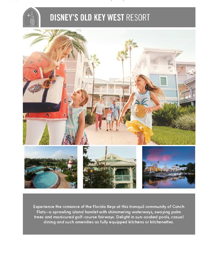 Disney's Old Key West Resort brochure cover