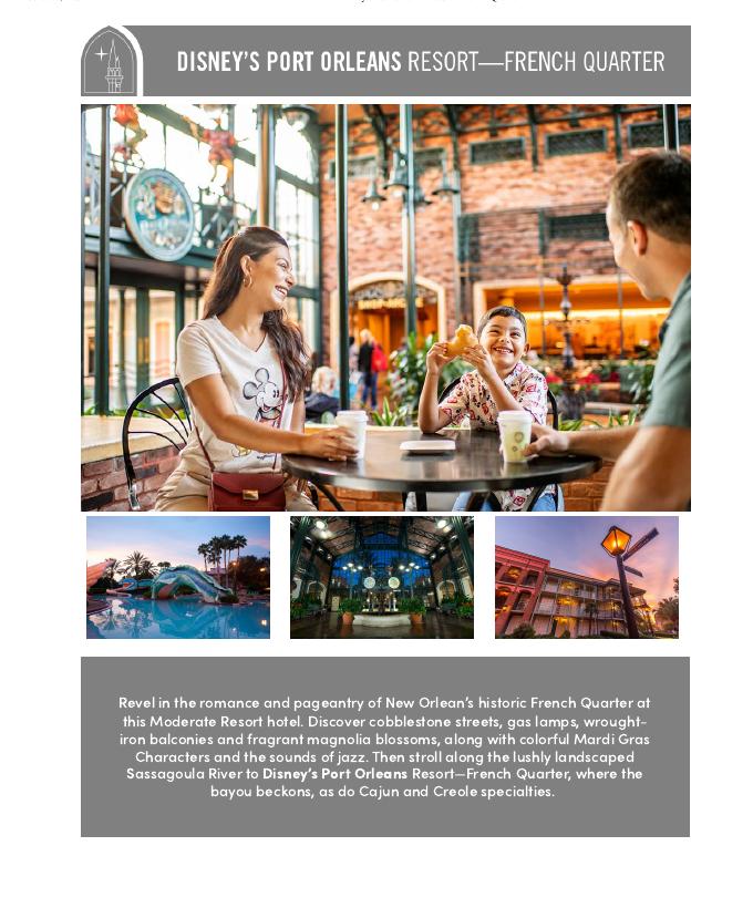 Disney's Port Orleans Resort – French Quarter brochure cover