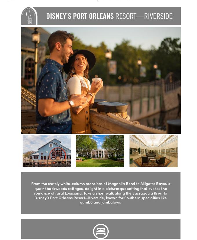 Disney's Port Orleans Resort – Riverside brochure cover